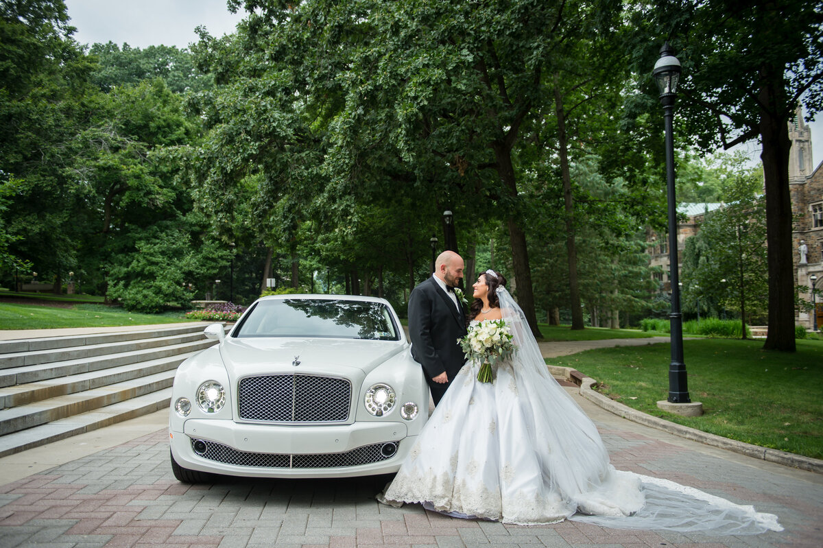 Lehigh University wedding photography bride and groom