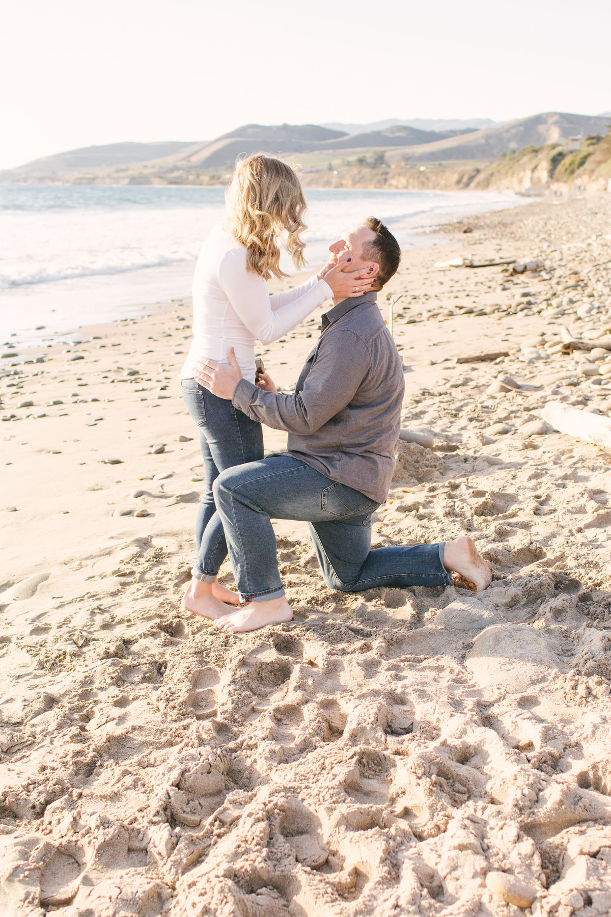 Man proposes to girl at El Capitan Beach