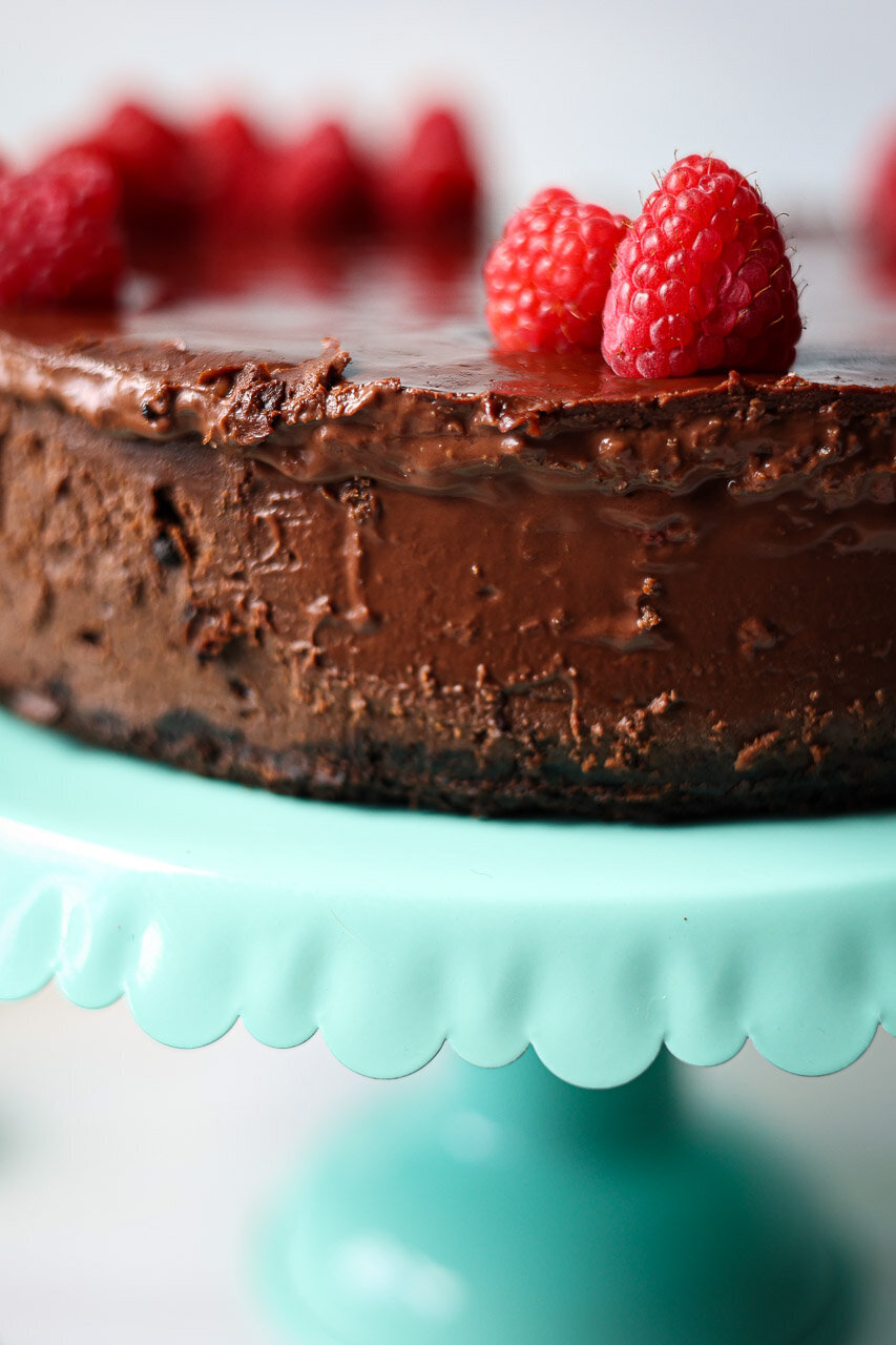 raspberry chocolate cheesecake 4