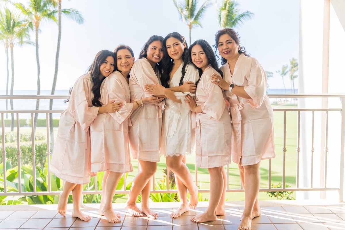 Bridesmaids at Big Island Wedding