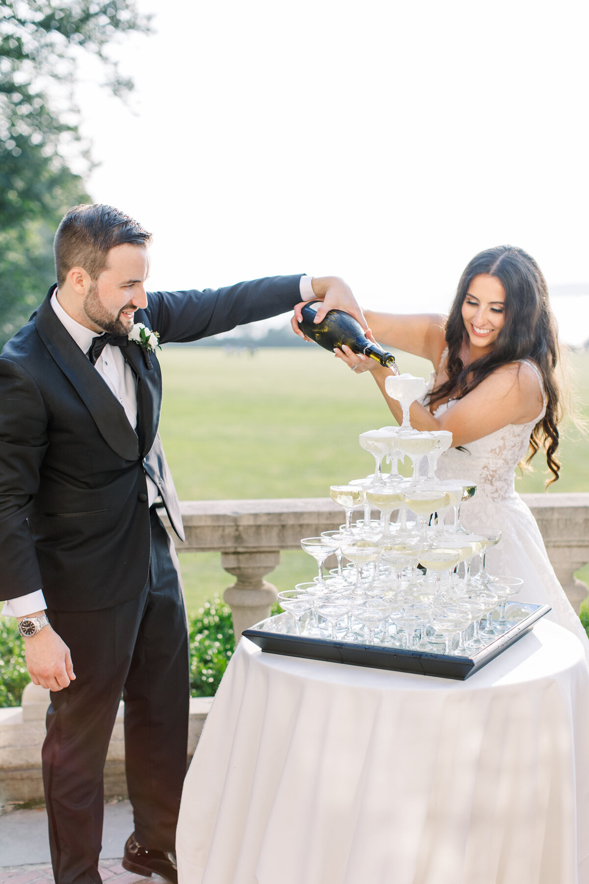 Blithewold Mansion Romantic and Timeless Summer Wedding