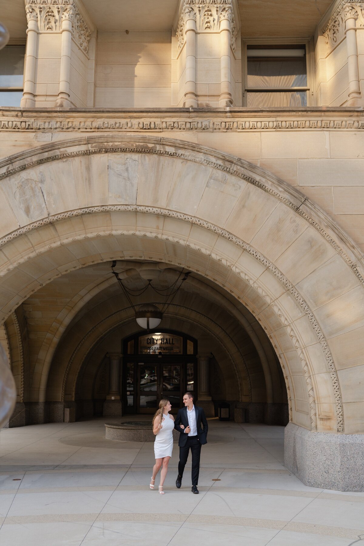 Downtown Milwaukee Elegant Engagement Session-12