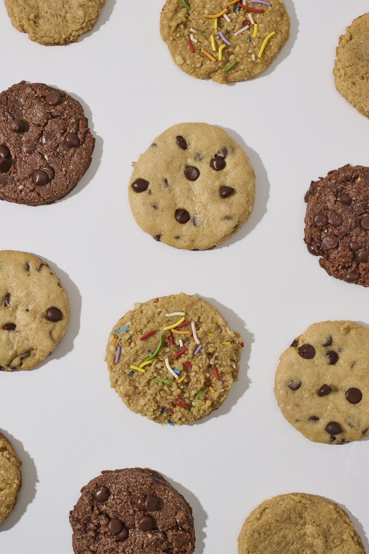 patterned cookies on white