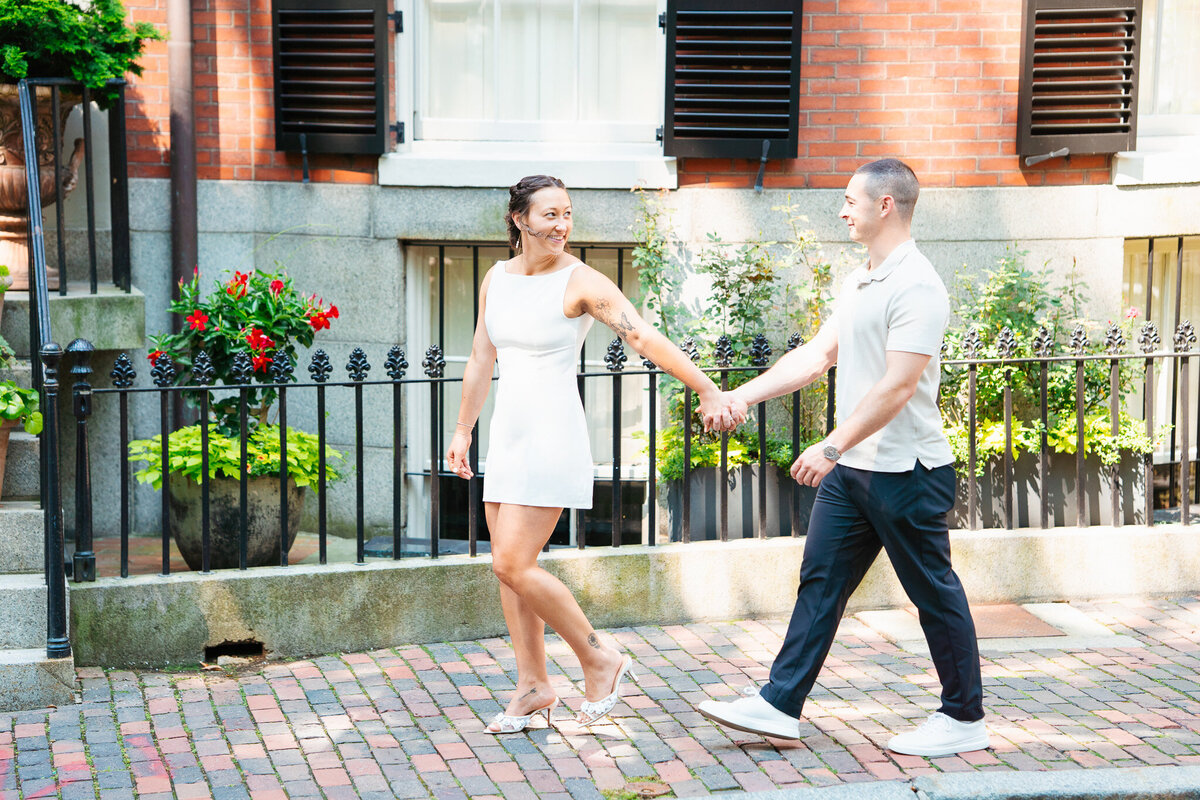 Romantic Boston engagement photography featuring emotional, editorial-style couple portraits.