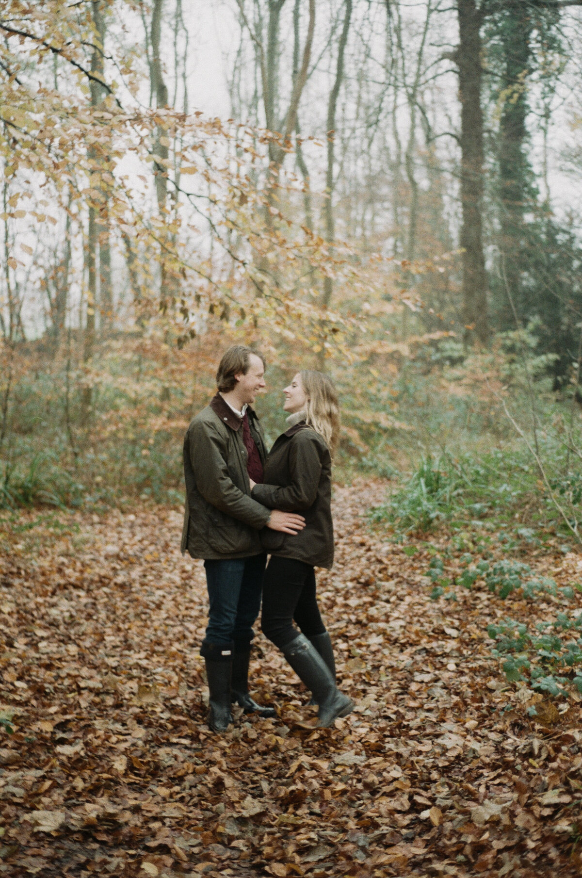Engagement portraits in Castle Combe, Cotswolds