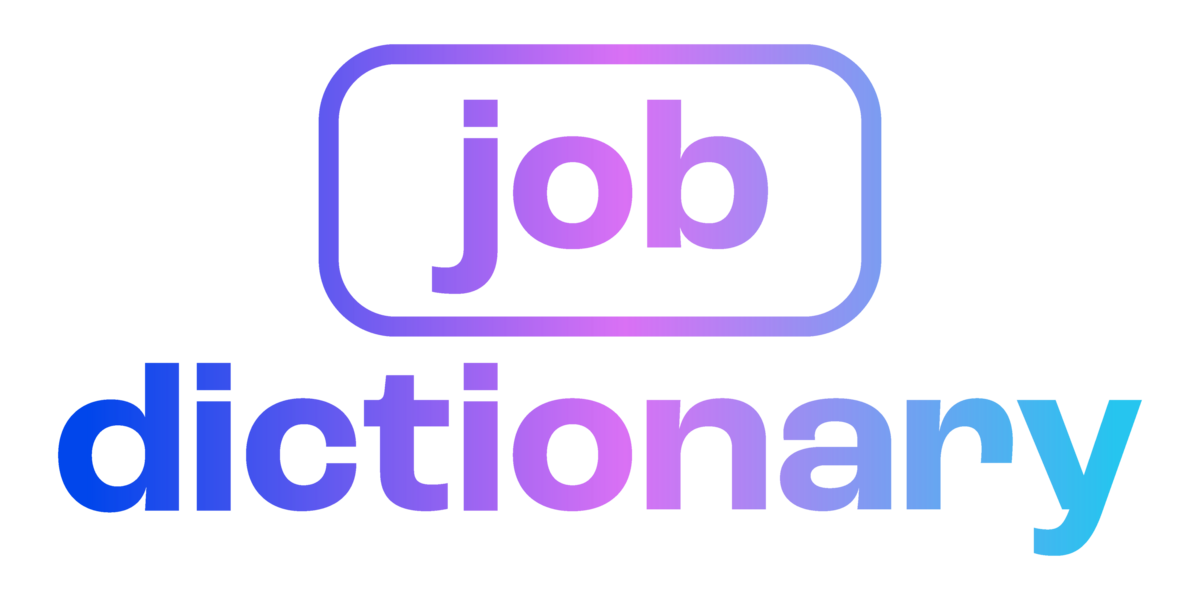 Job Dictionary primary logo multicolor gradient