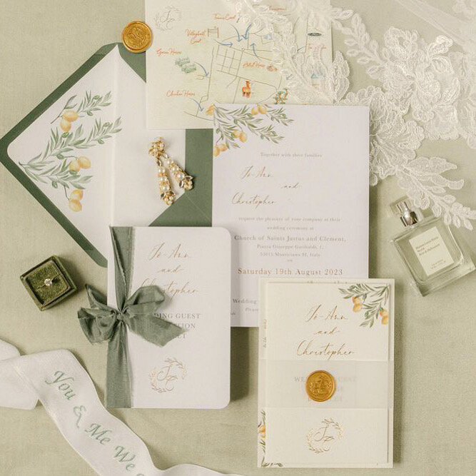 Georgia Eleanor Design Bespoke Luxury Italian Wedding Stationery