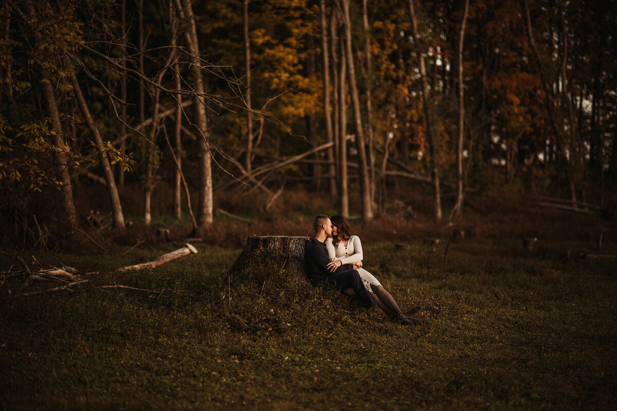 romantic engagement session