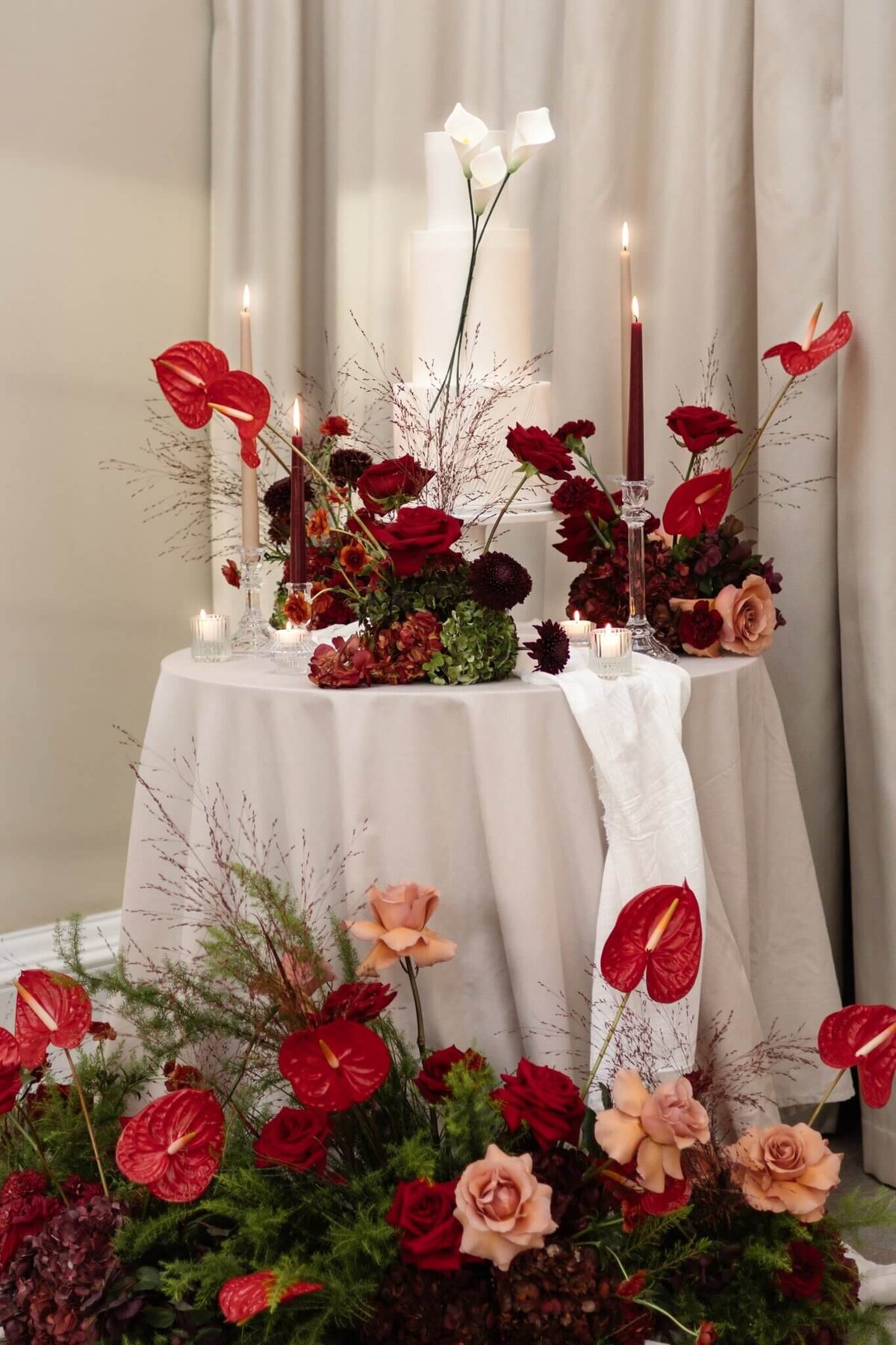 wedding florals designed by Wildflower and Willow
