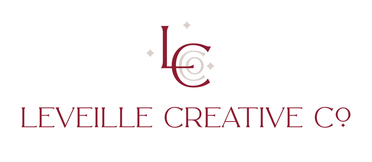 Leveille Creative Co Assets_Berry-Sand Logo