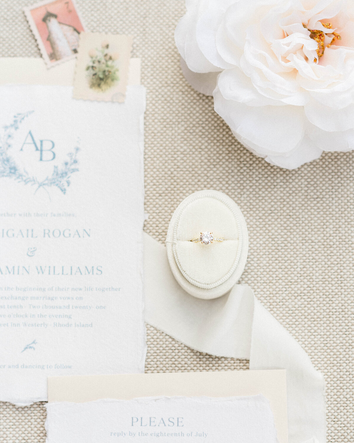 white-wedding-ring-and-stationery