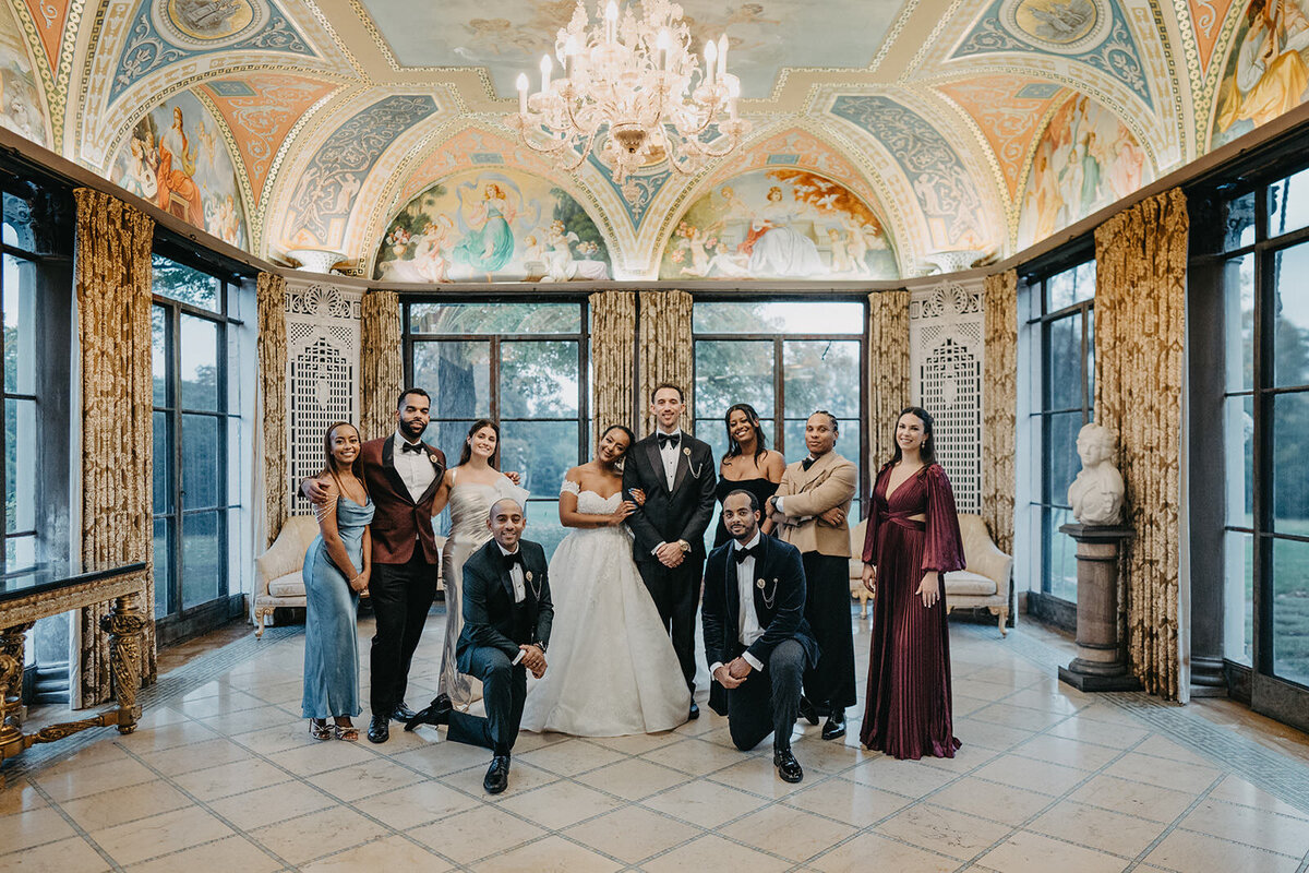 Mahlet and Heath at their Northwest Indiana wedding, coordinated with elegance and style by SouthWind Events.