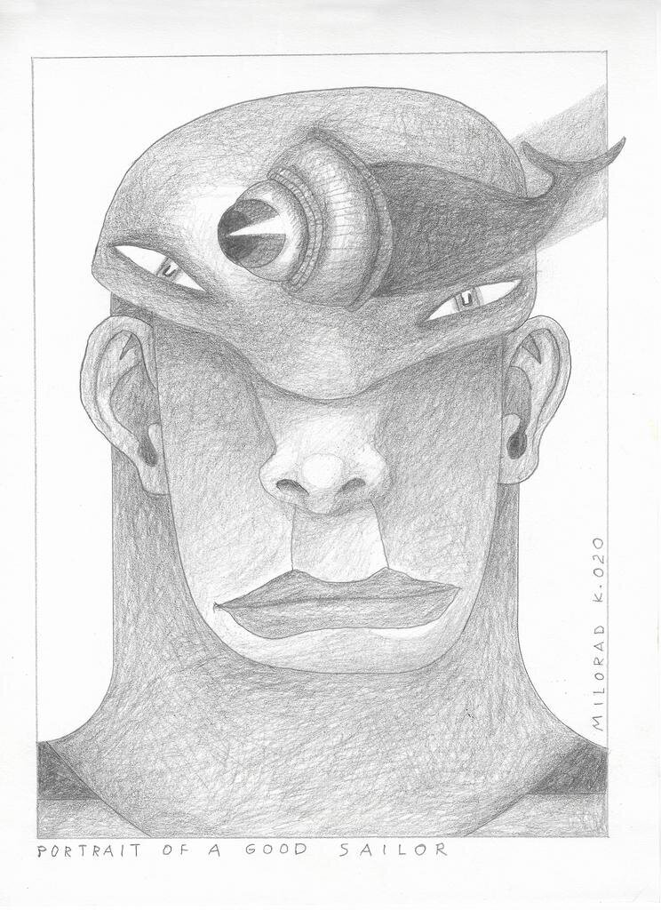 21_Drawing_MiloradKrstic_Portrait_of_a_good_sailor_2020
