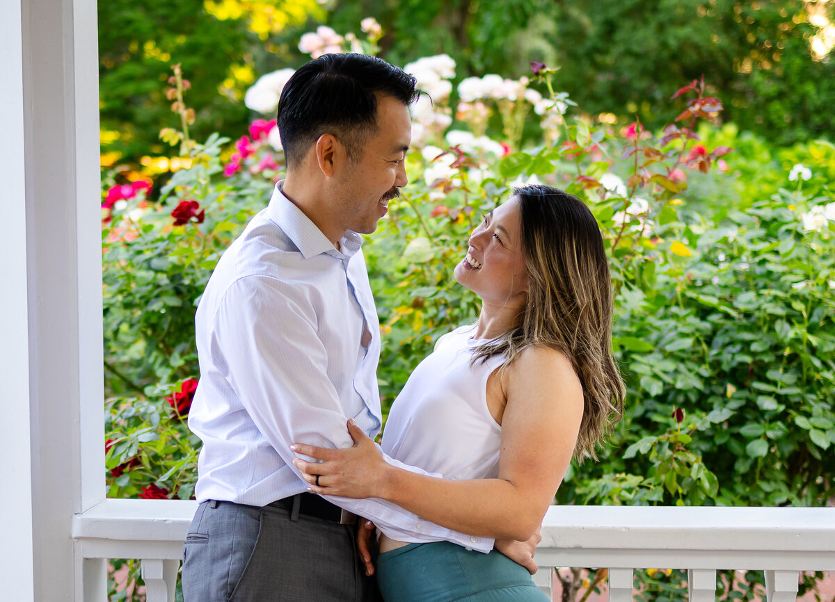 Intimate golden hour moment by San Mateo family photographer