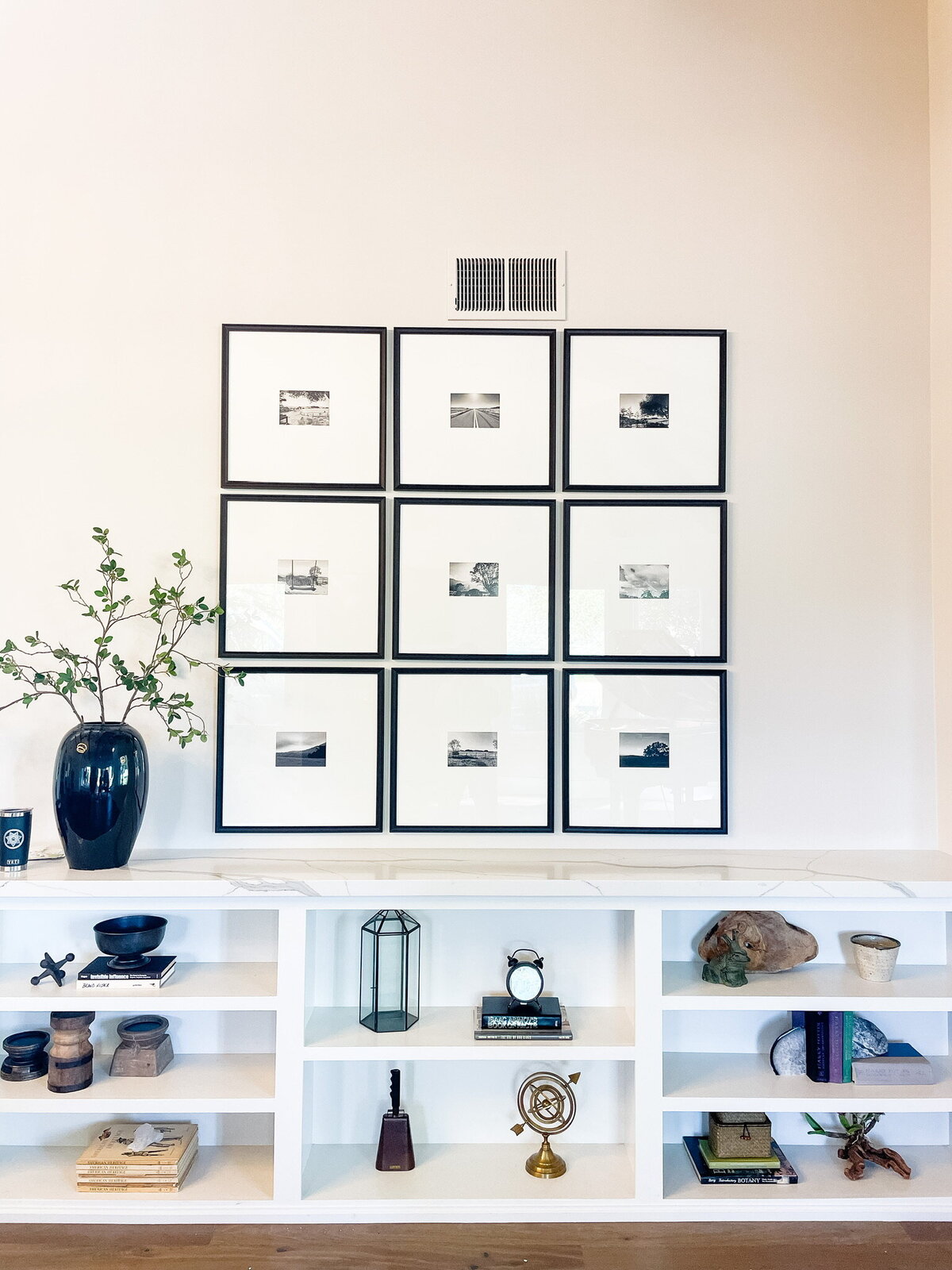 wall art and shelving