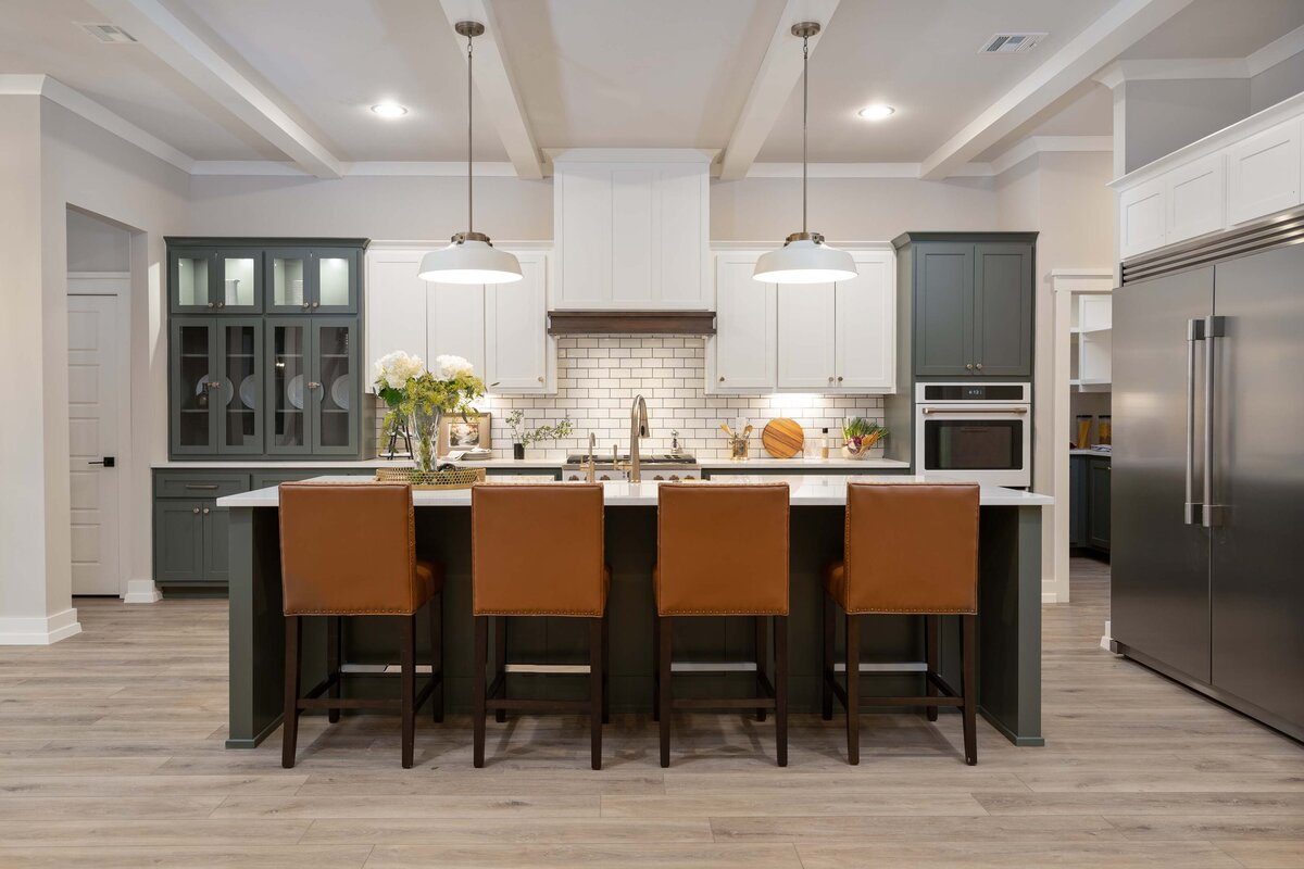 4 Oklahoma Kitchen Leather Barstools Boulevard Interiors