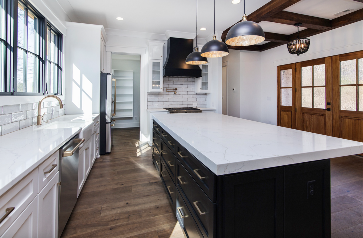 custom designed kitchen in modern lake norman custom built home sutton place intrior design charlotte nc