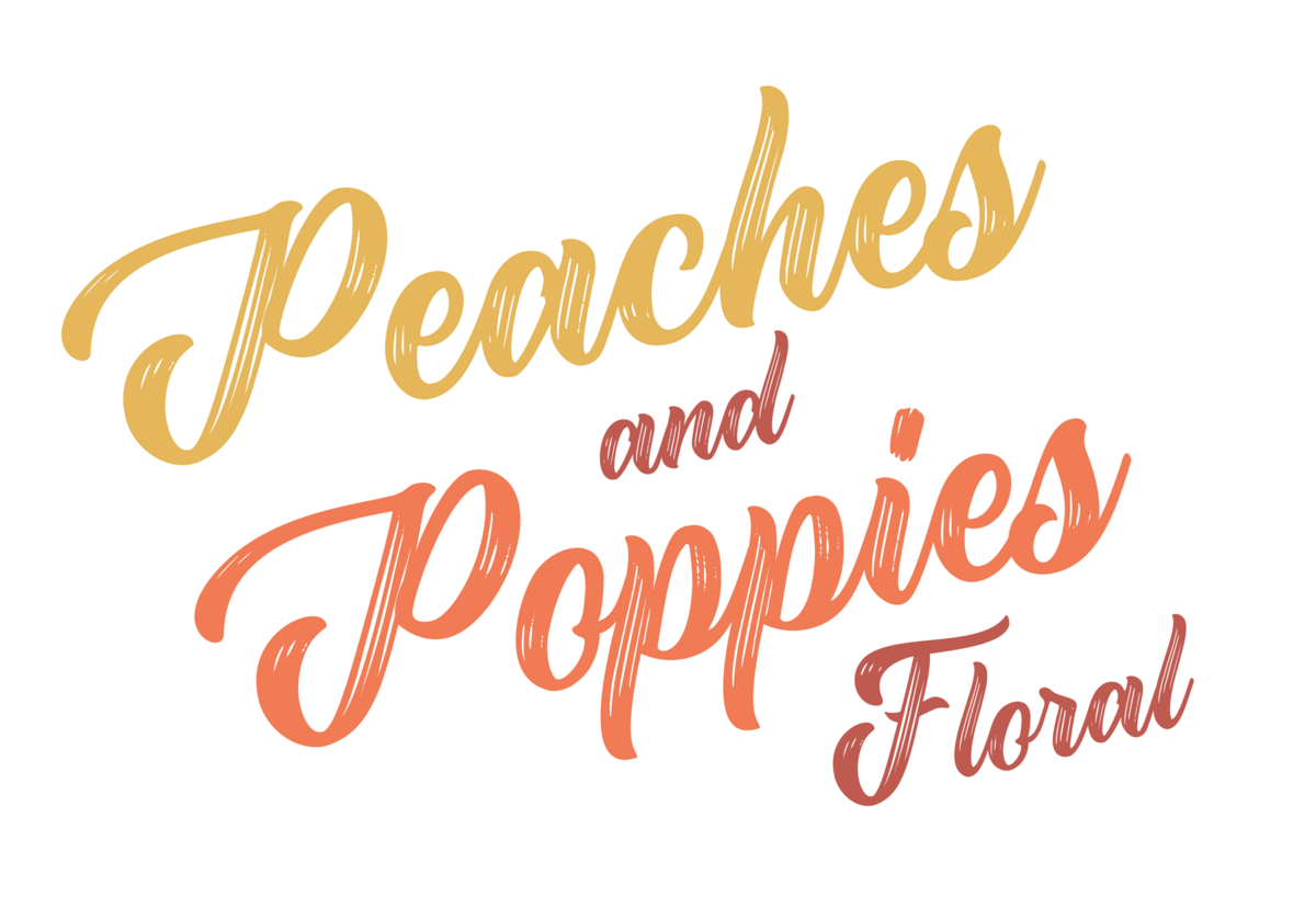 Branding Logo for Peaches and Poppies Floral
