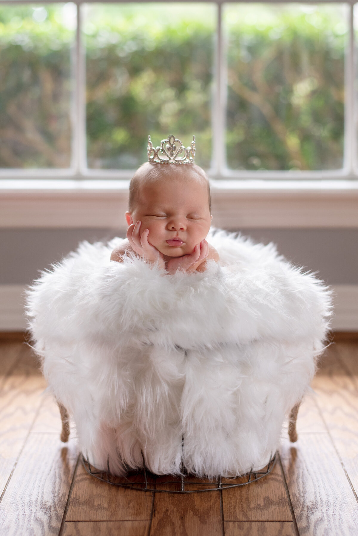 Newborn girl session in The Woodlands, Tx