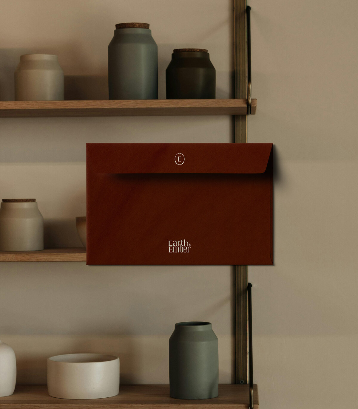 Earth & Ember Envelope Mockup