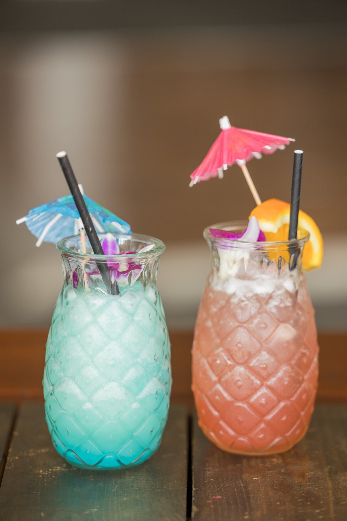 tropical drink photos at wedding in Maui, Hawaii photographed by Karma Hill Photography