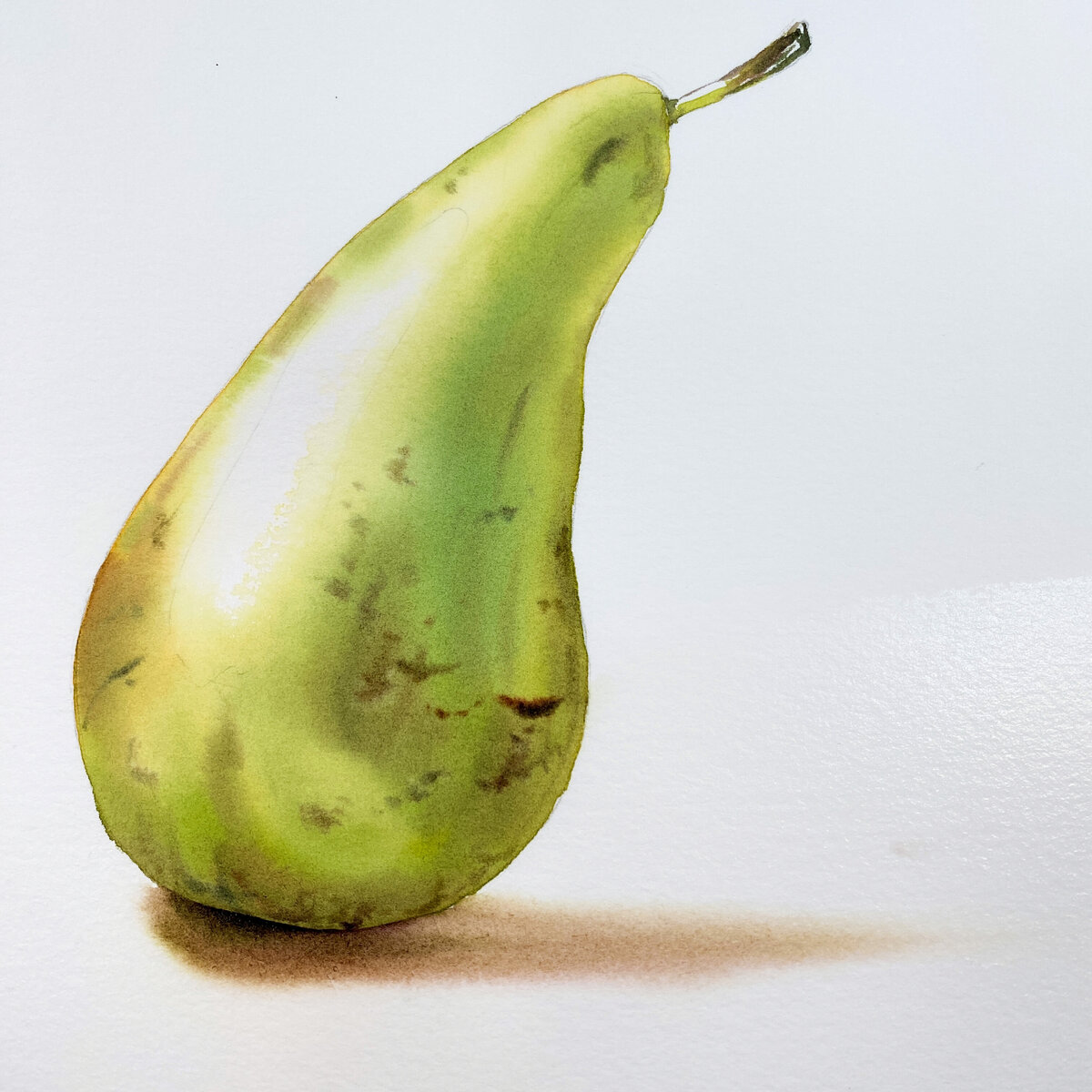 watercolor-green-spots-pear