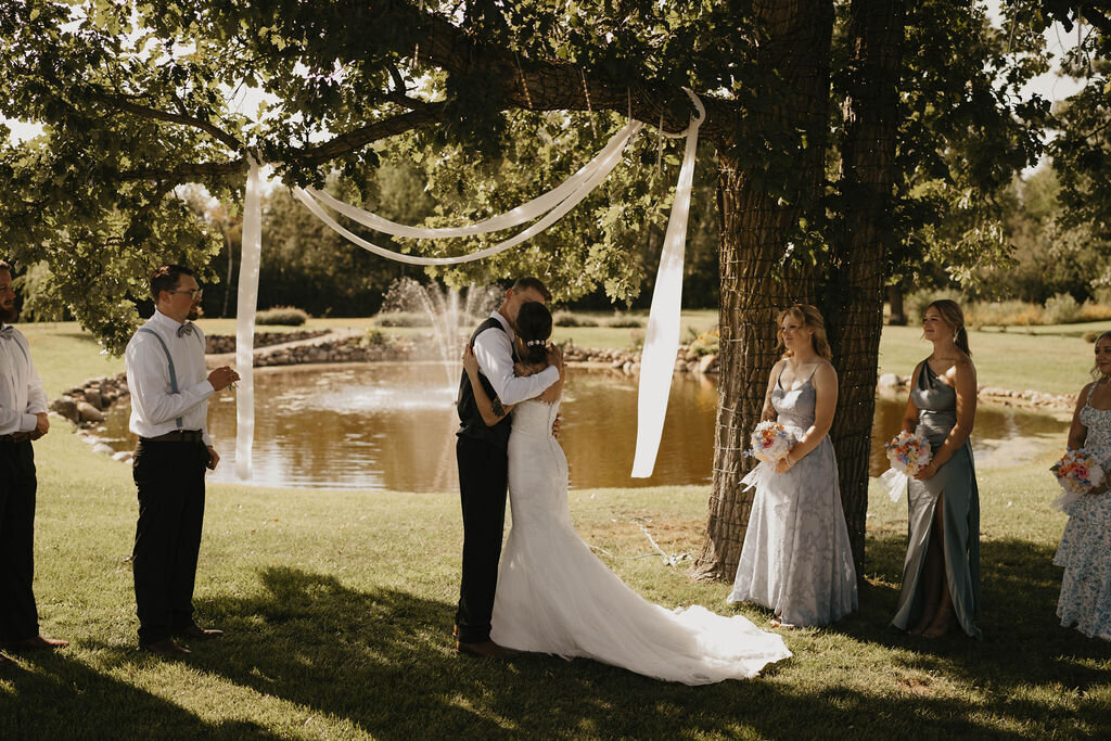 Pleasant Pastures Events Minnesota Wedding Venue outdoor ceremony budget friendly engaged couples