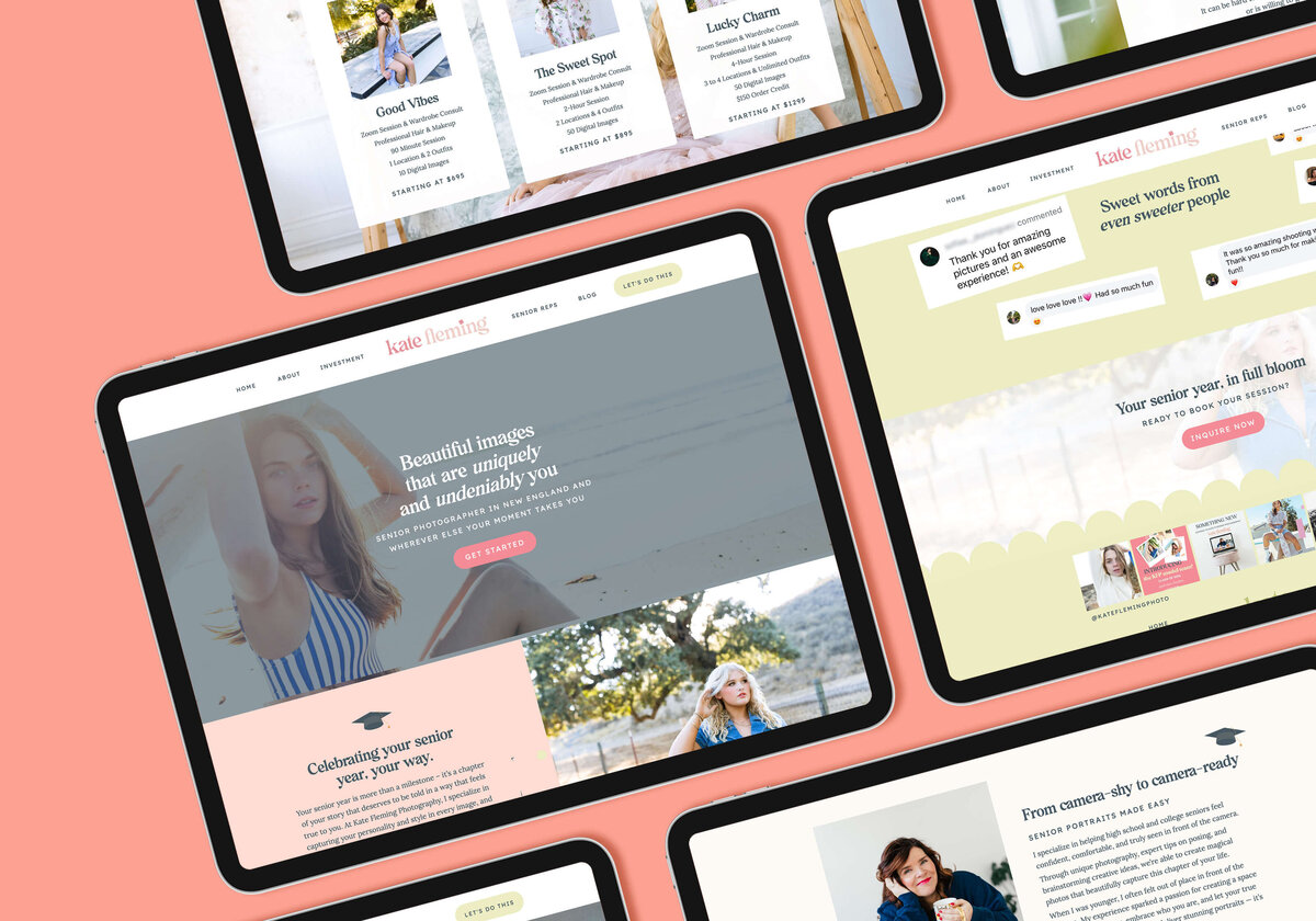 new-england based web design featuring timeless and playful aesthetic