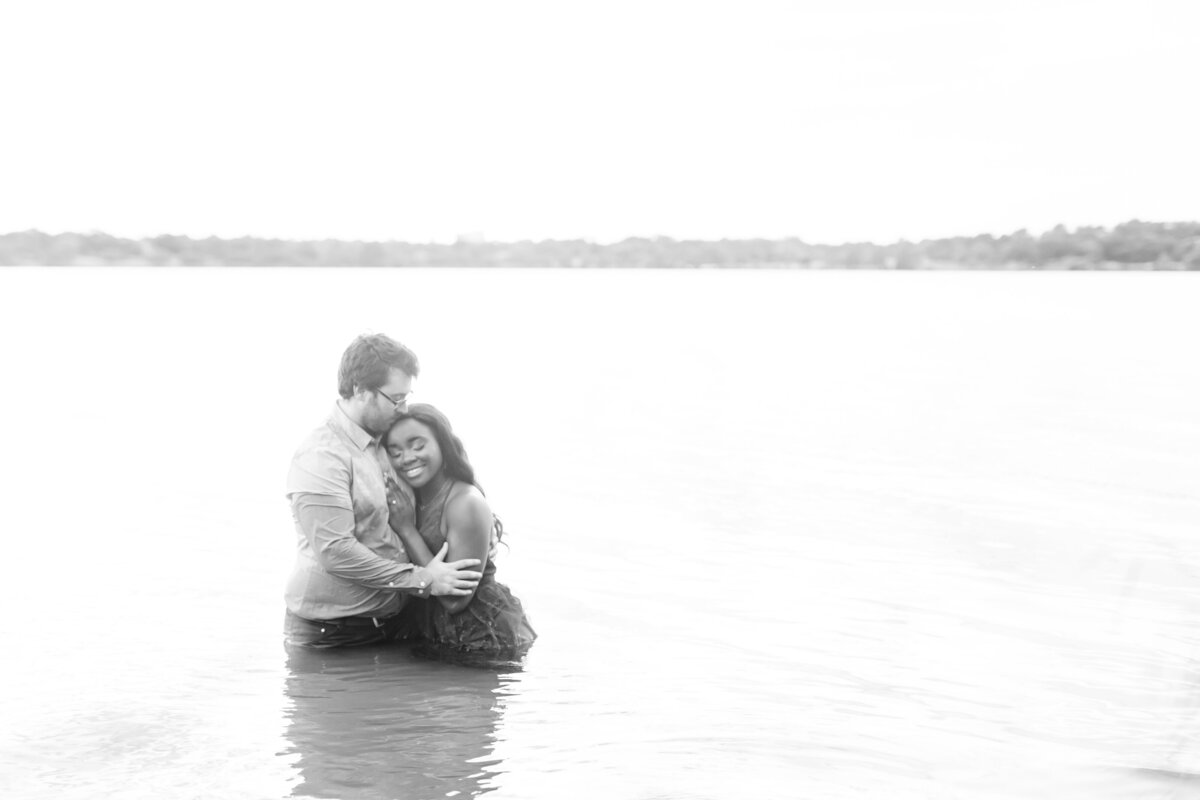 Light and Airy Luxury Engagement Session At White Rock Lake
