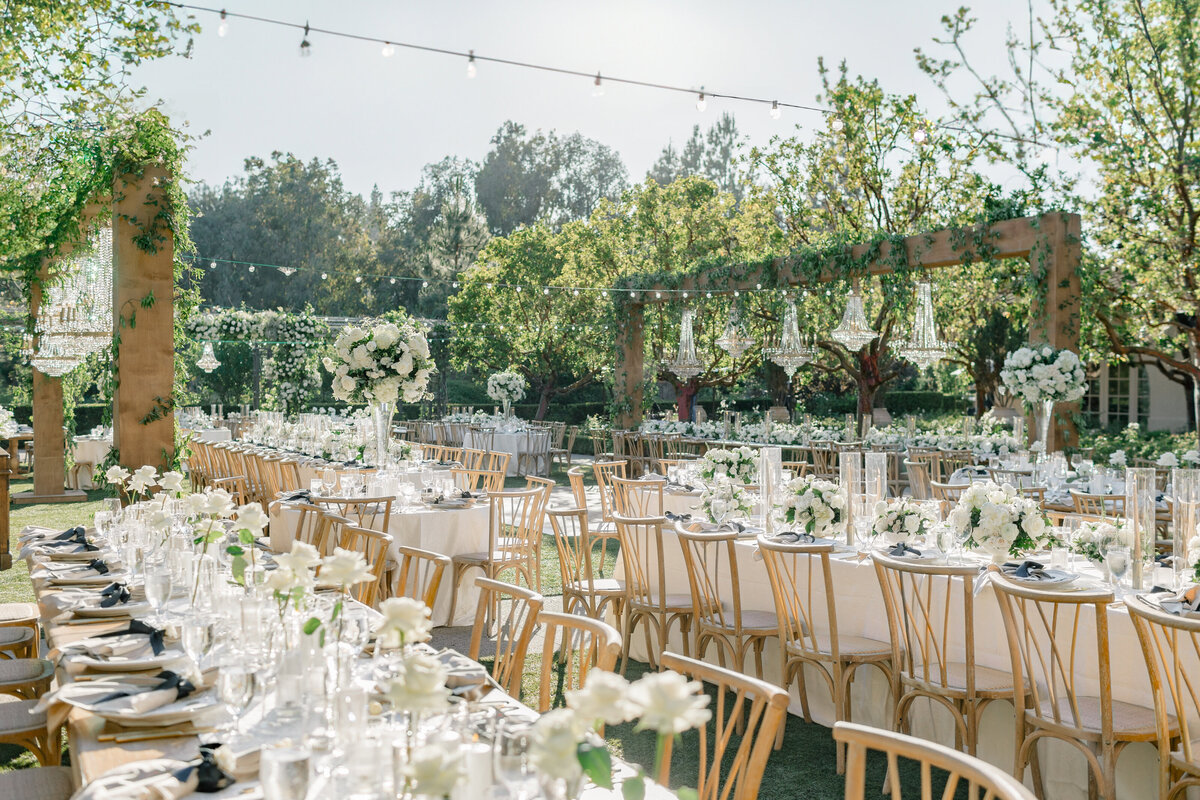 Outdoor romantic tented wedding with Tulle tent