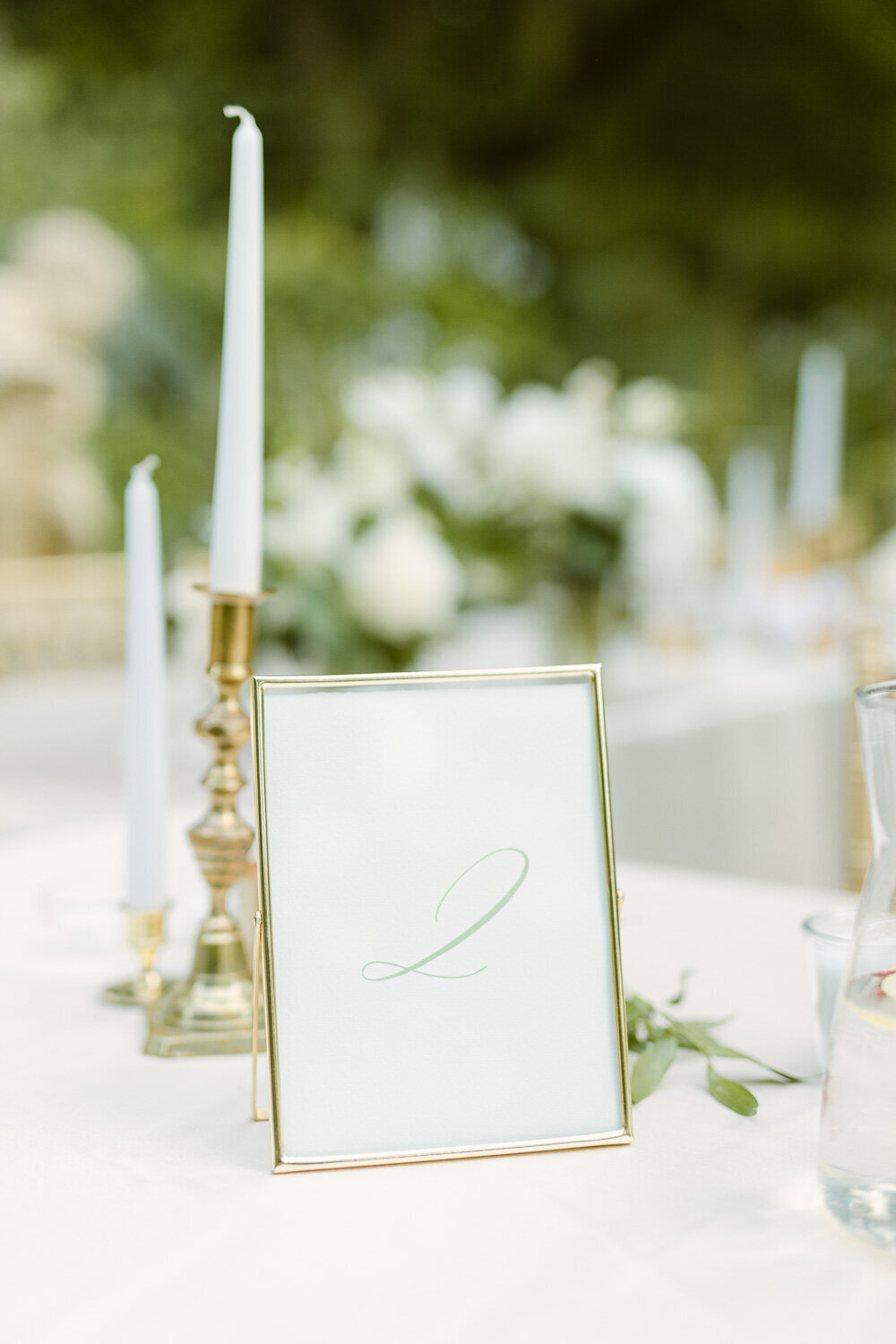 wedding table detail