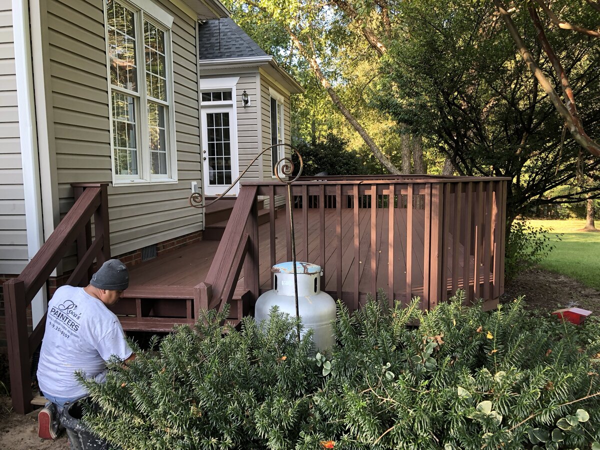 Deck Staining in mebane final results