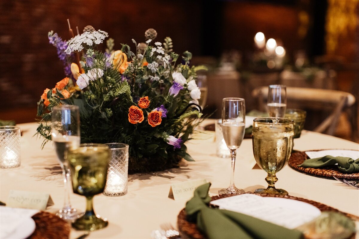 34 - Armature Works The Gathering Wedding Reception Centerpiece - Tampa Bay Wedding Planner