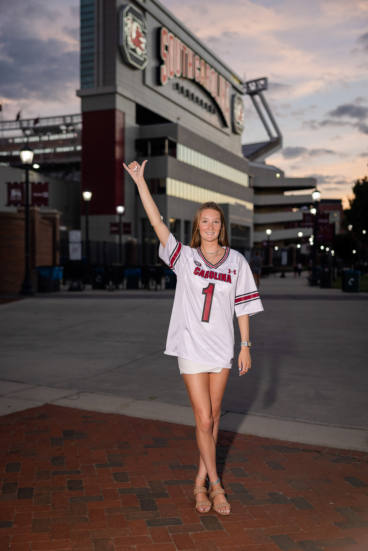 Arianna D-1675 Williams Brice Stadium Senior Portraits USC