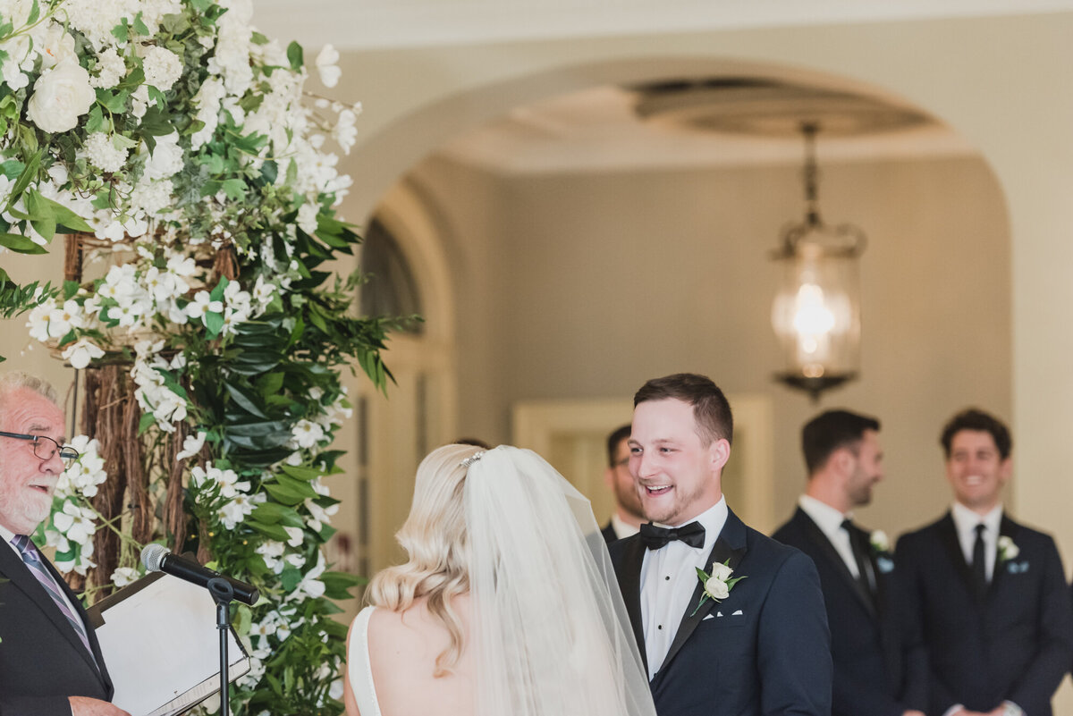 A TIMELESS ROMANTIC CLASSIC DUSTY BLUE BLACK TIE LOVETT HALL LUXURY WEDDING AT GREENFIELD VILLAGE IN DEARBORN MICHIGAN BY KARI DAWSON54