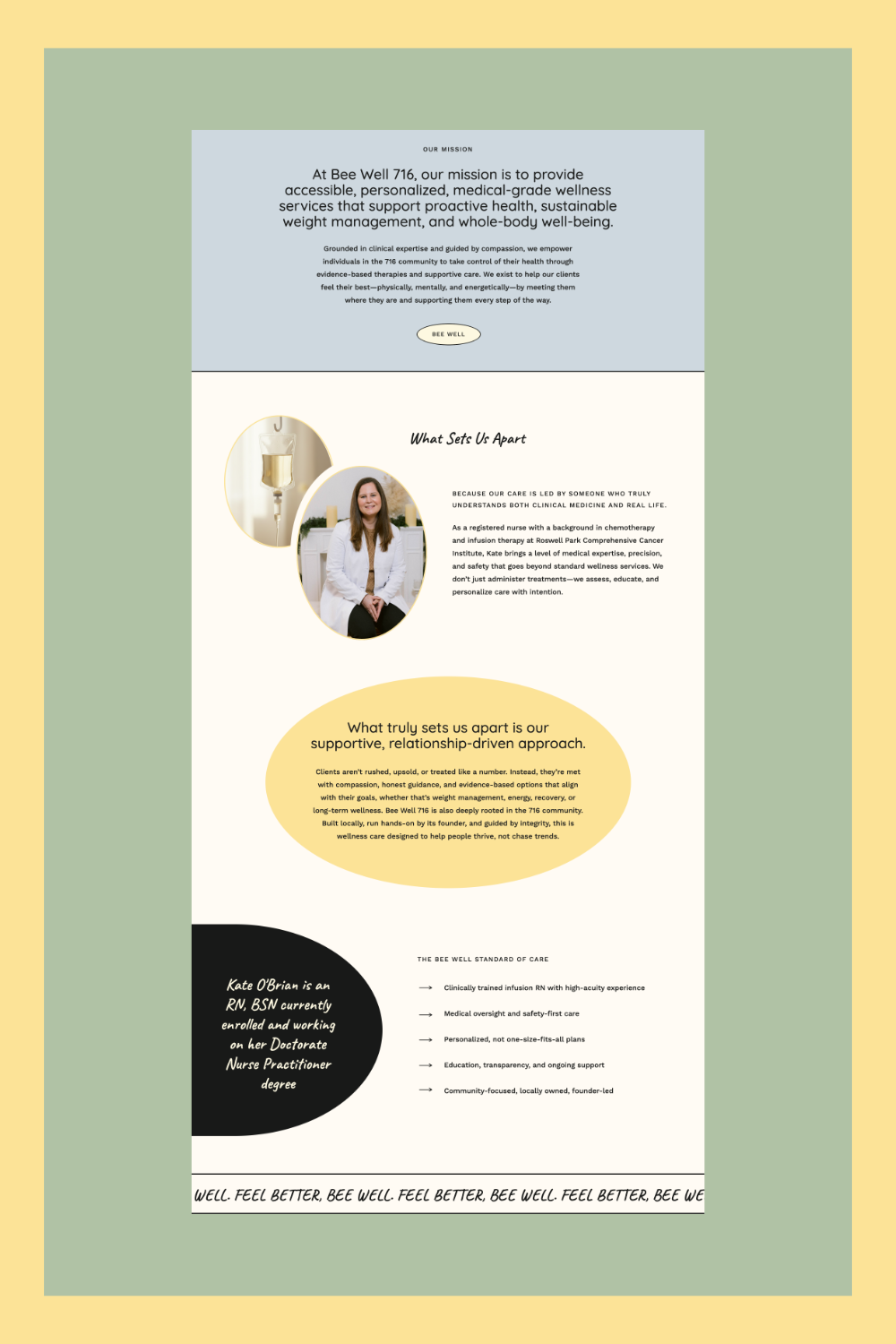 Portfolio | Bee Well 716