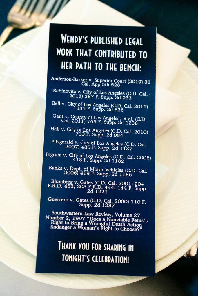 Place setting placard