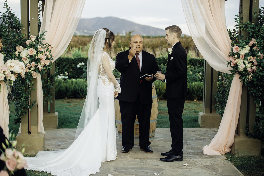 Wedding Photograph Of Groom Reciting His Vow Los Angeles