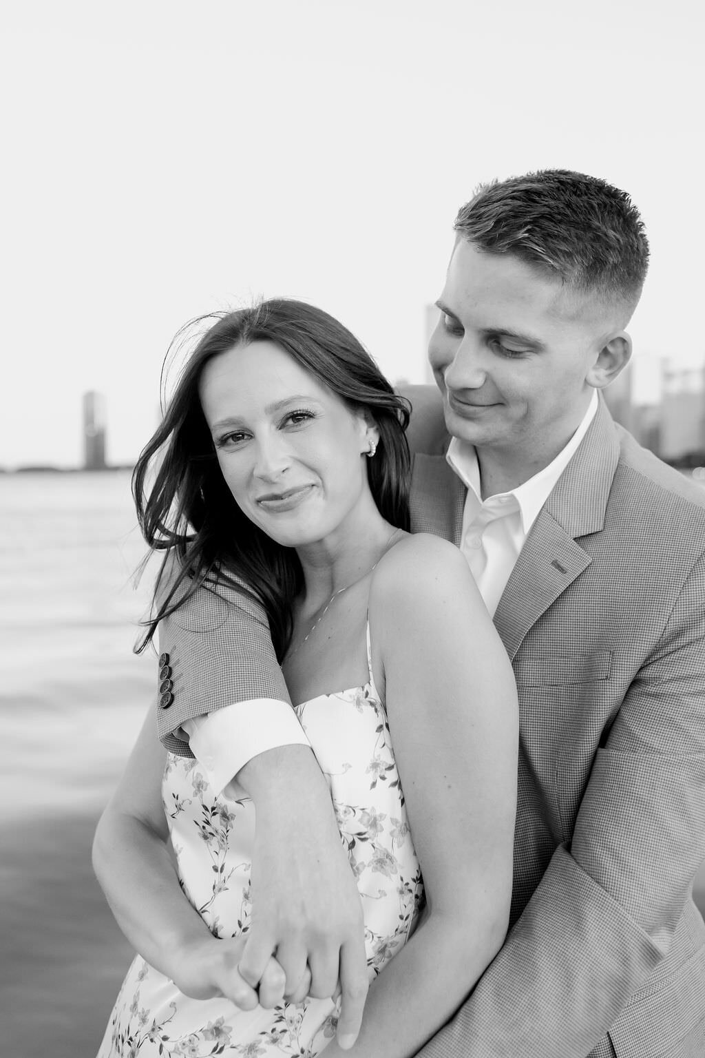 An engagement photography session at The Wrigley Building and North Ave Beach in Chicago, Illinois - 18