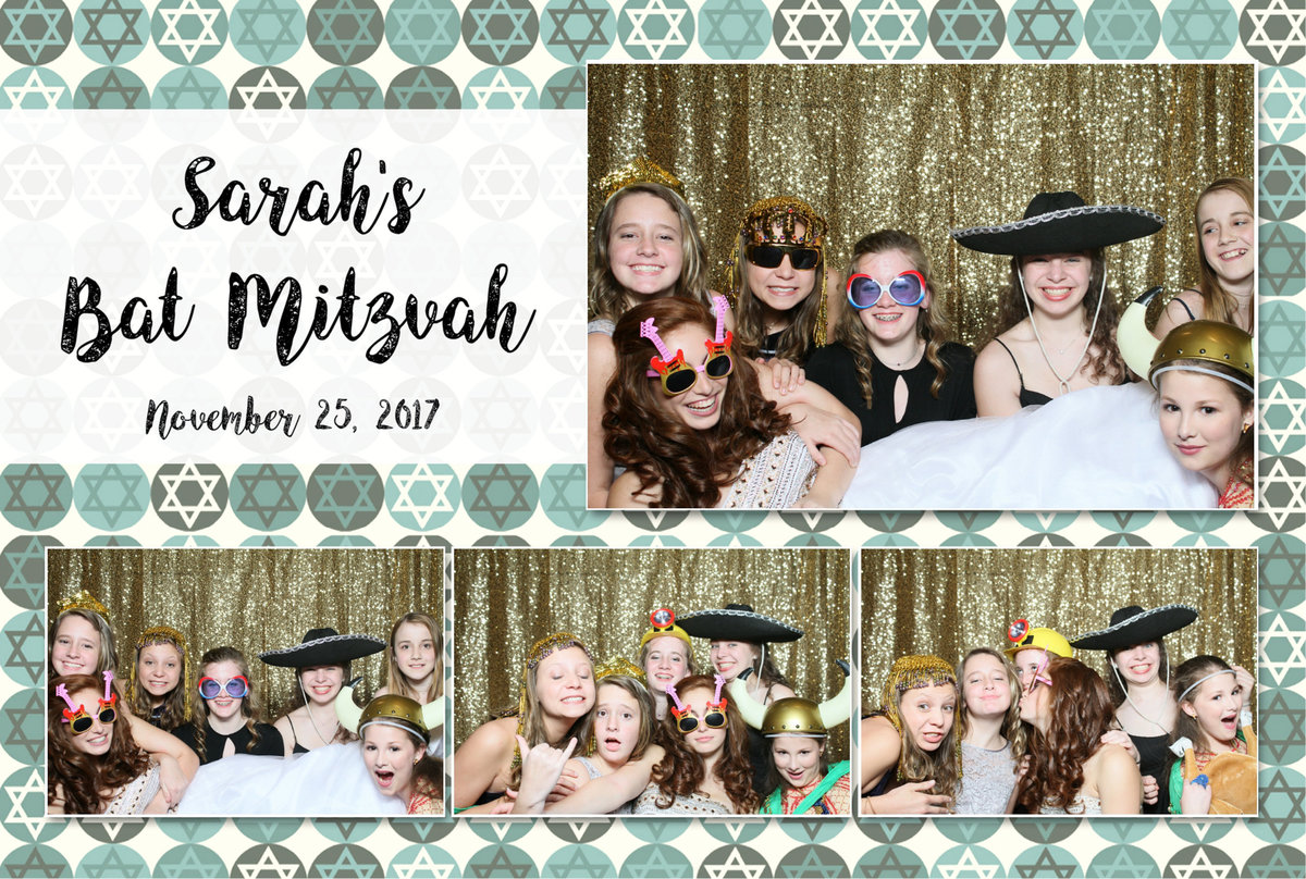 Sarah Hochhauser's photo booth rental for her Bat Mitzvah at The Renaissance Hotel in Mobile, Alabama.