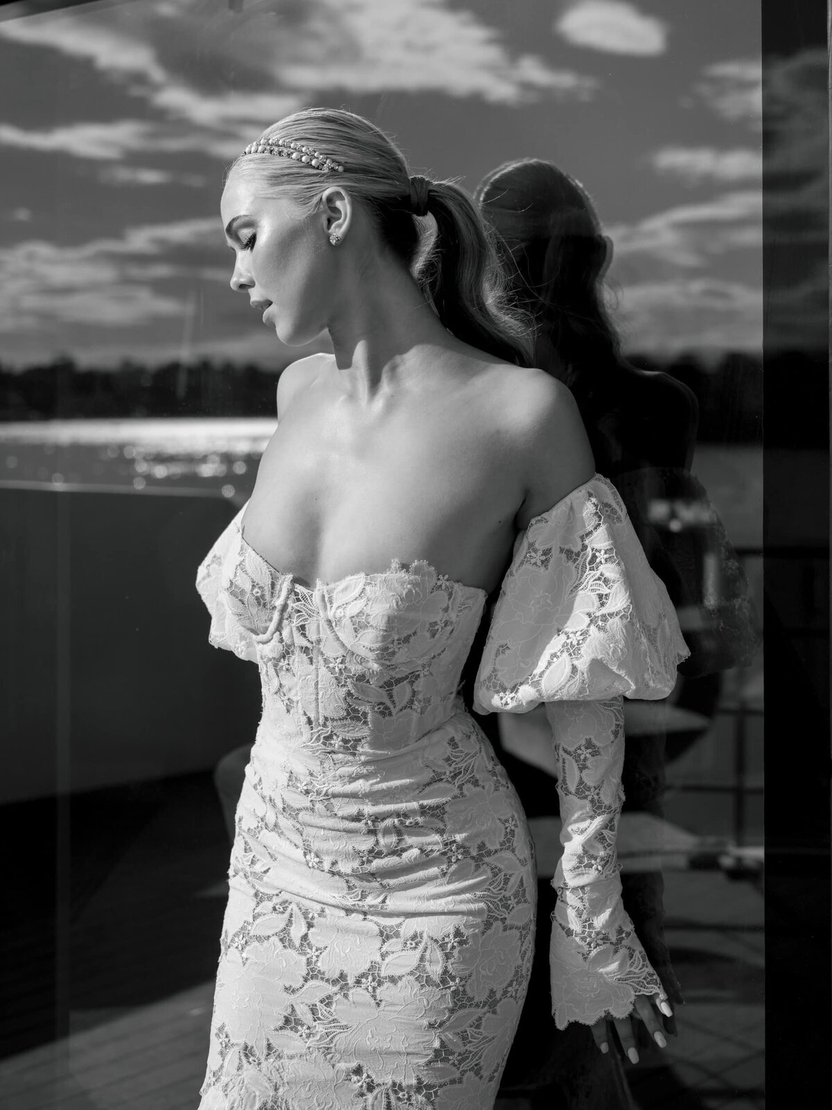 Bride wearing Berta Couture wedding dress