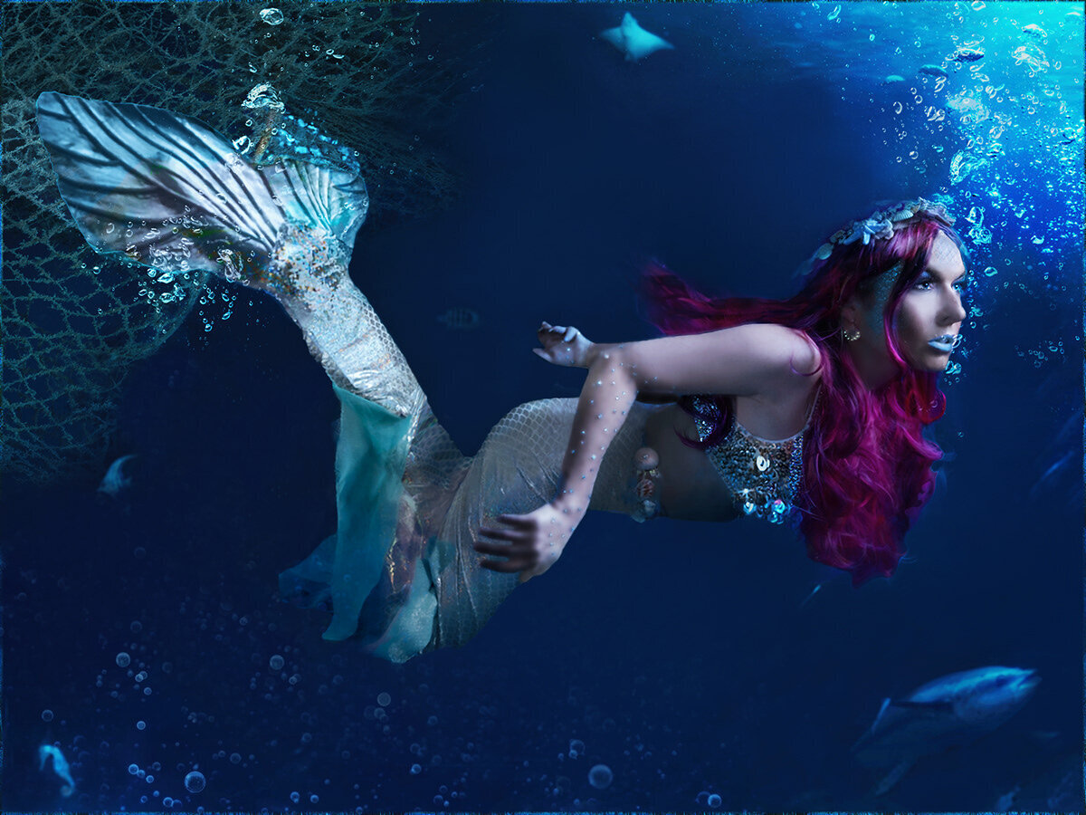 KRISTIN E. GOODMAN MERMAID SWIMMING