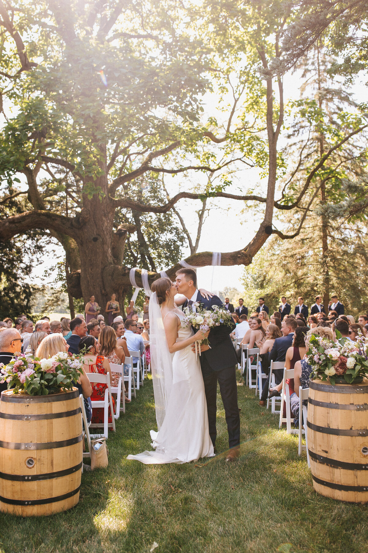 Hidden Vineyard Wedding Barn Berrien Springs MI Ceremony | Jenny Reber Hidden Vineyard Wedding Barn Berrien Springs MI Ceremony | Jenny Reber