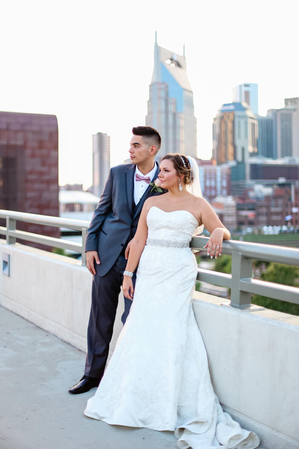Downtown Neon Filled Rooftop Wedding by Phoenix Arizona Photographer-4881