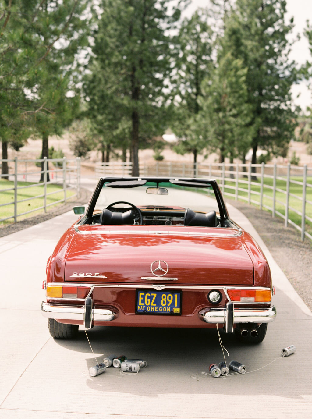 Classic Red Getaway Car