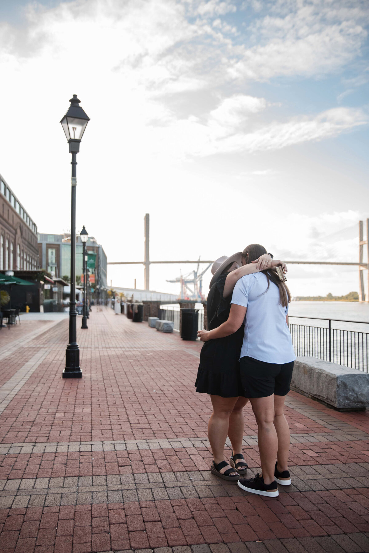Proposal at Savannah Riverwalk | Proposal Photography in Savannah, Georgia | Phavy Photography