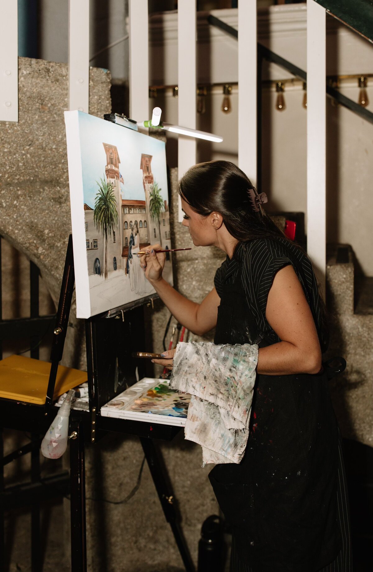 Live Painting: Action of The Lightner Museum