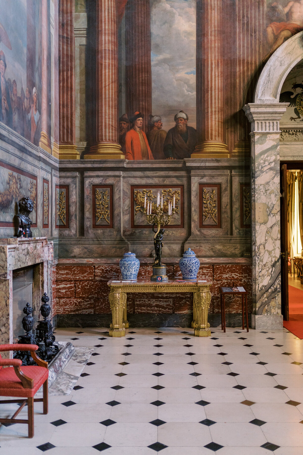 an interior room of Blenheim palace