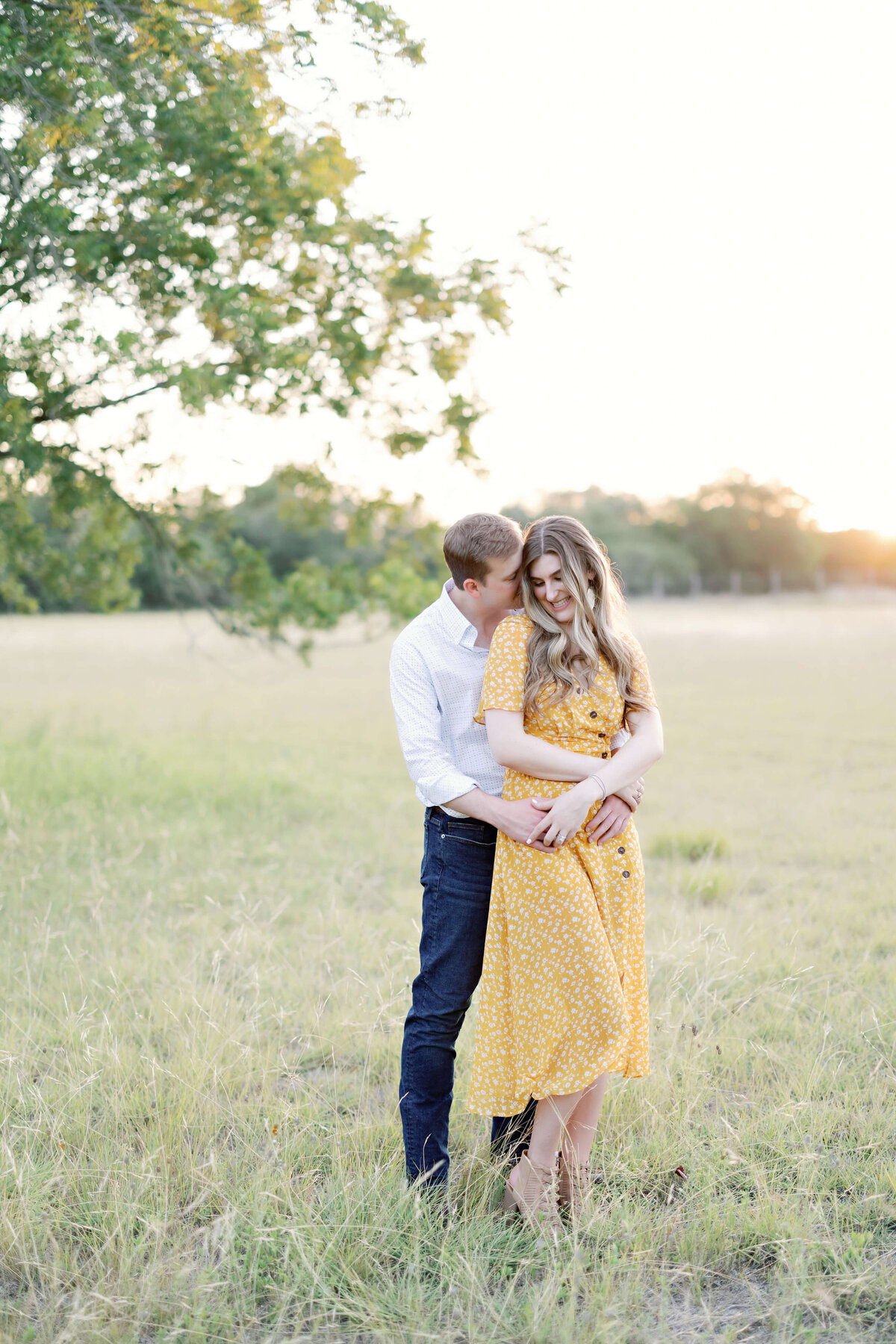 sunset engagement photos in Texas