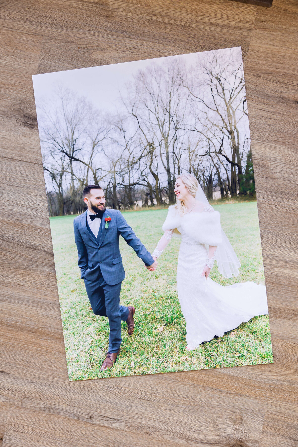 Printed wedding images by Nashville wedding photographer, Liz Courtney